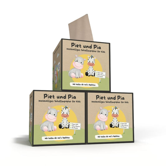 Toilettenpapier für’s Töpfchentraining 3er Set - 33% gespart!